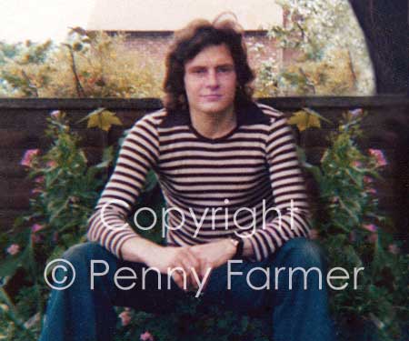 Penny's brother, Chris Farmer in 1976.